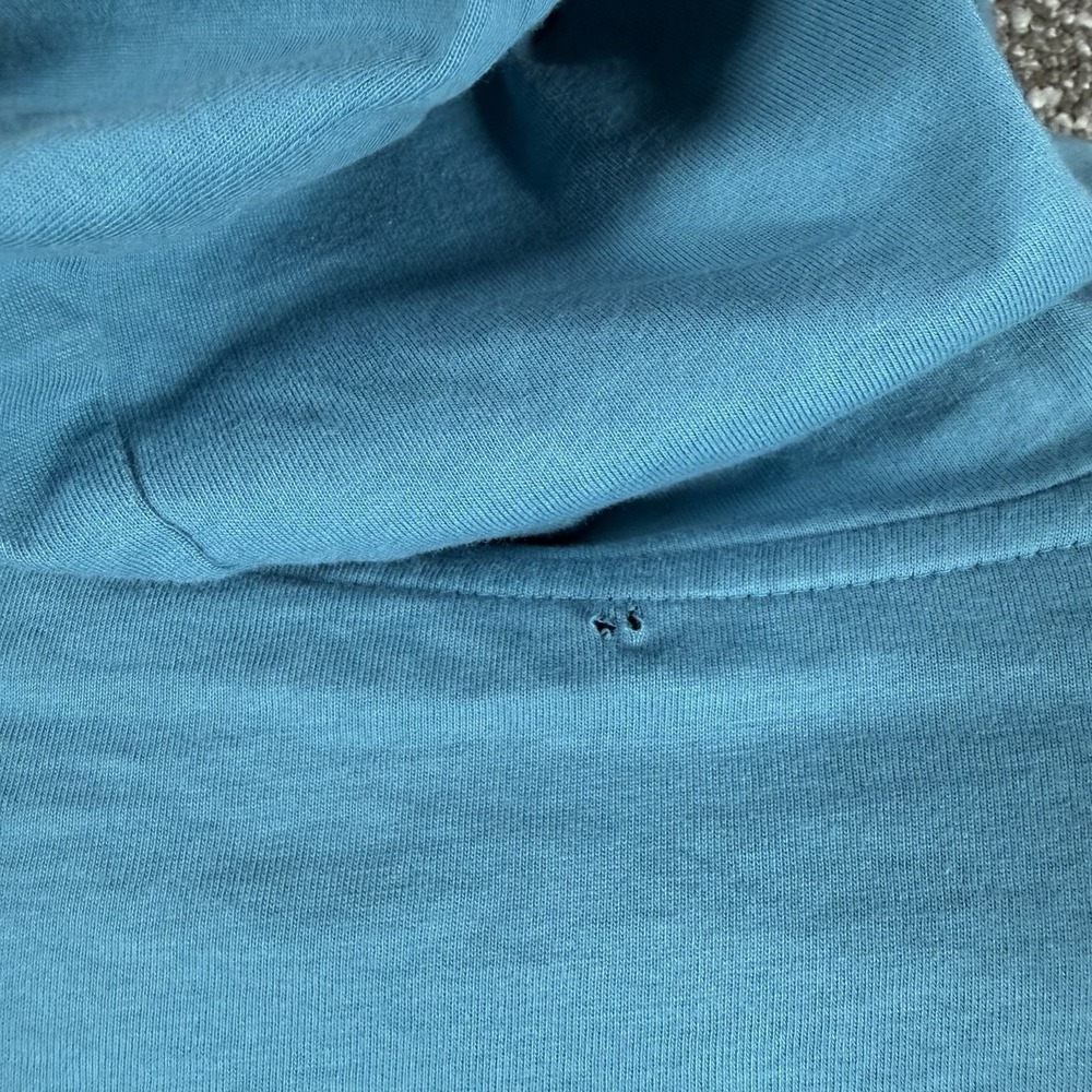 Polo Ralph‎ Lauren Hooded Long Sleeve Shirt Mens Large Blue Lightweight Cotton - Picture 8 of 9